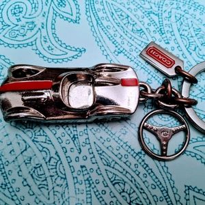 Vintage 1941 Coach race car keychain